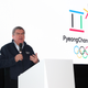 IOC President Thomas Bach addresses the media. Photo by Joe Scarnici/Getty Images.